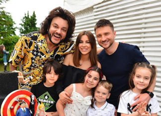 Киркоров и Лазарев с детьми отпраздновали день рождения дочери Лорак