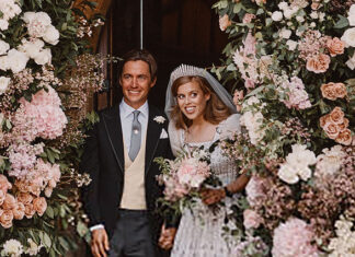 В Сети появились фото с тайной свадьбы внучки Елизаветы II